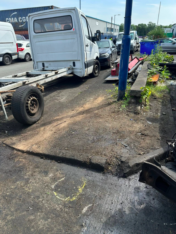 Yard clearance, Manchester after