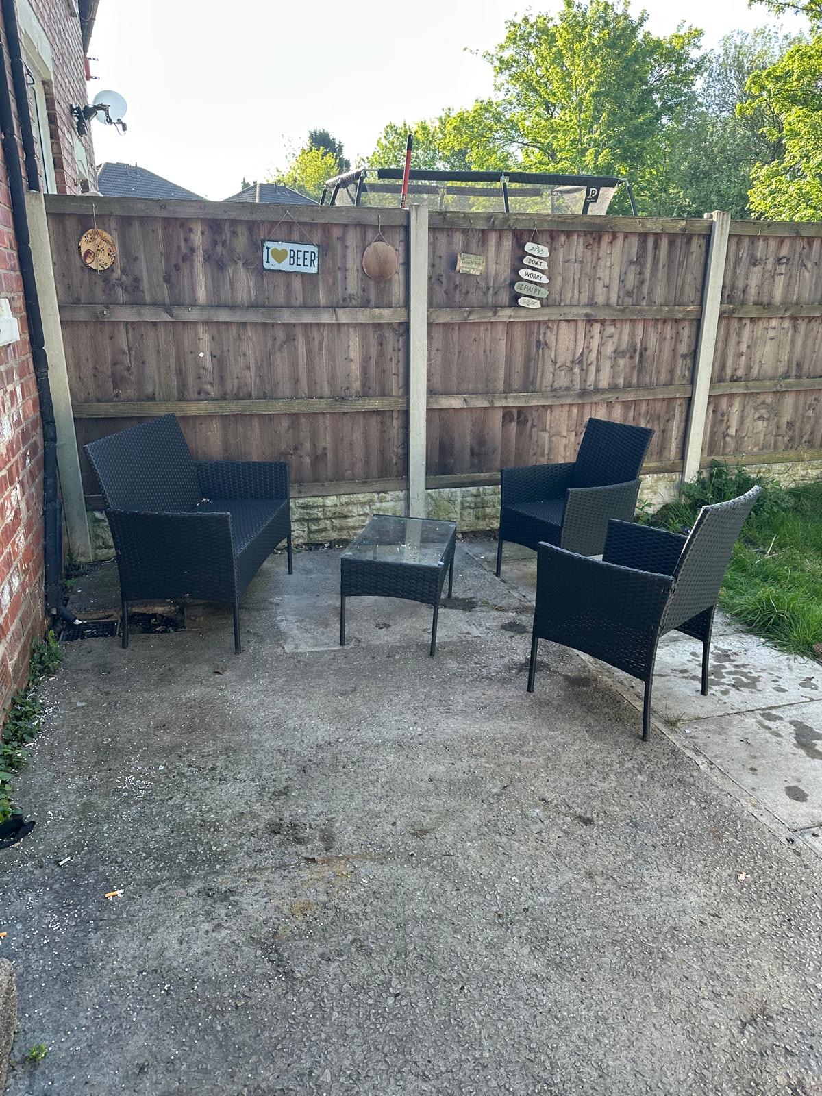 Patio clearance, Stockport after